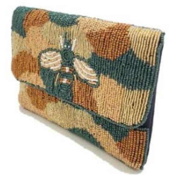 LACHIC Camo Bee Beaded Mini Clutch - Picture 2 of 3